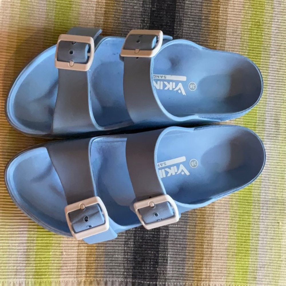 Women's Viking Brand Blue Slides